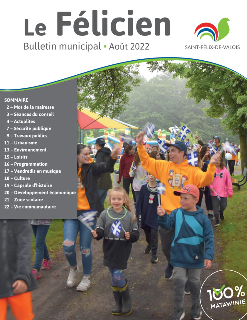 Bulletin municipal - Le Félicien - août 2022-couverture