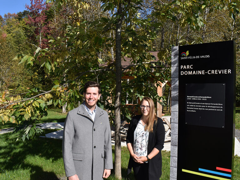 Inauguration du parc du DomaineCrevier SaintFélixdeValois