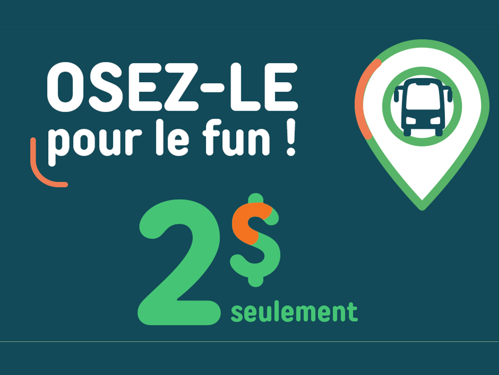 Pour la rentrée, OSEZ le transport collectif, pour le fun! Saint