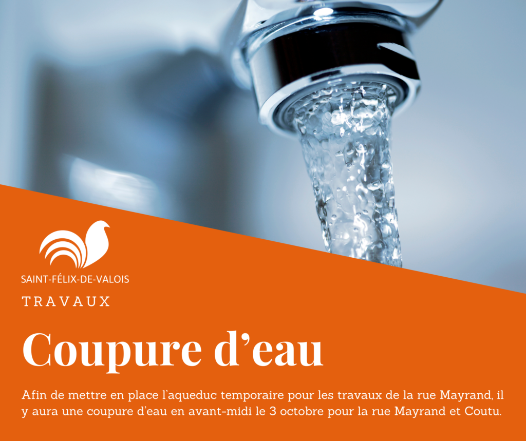 Coupure d'eau