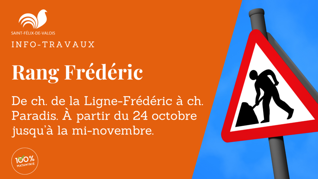 Réfection du rang Frédéric