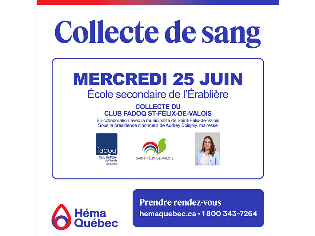 collecte de sang 2025