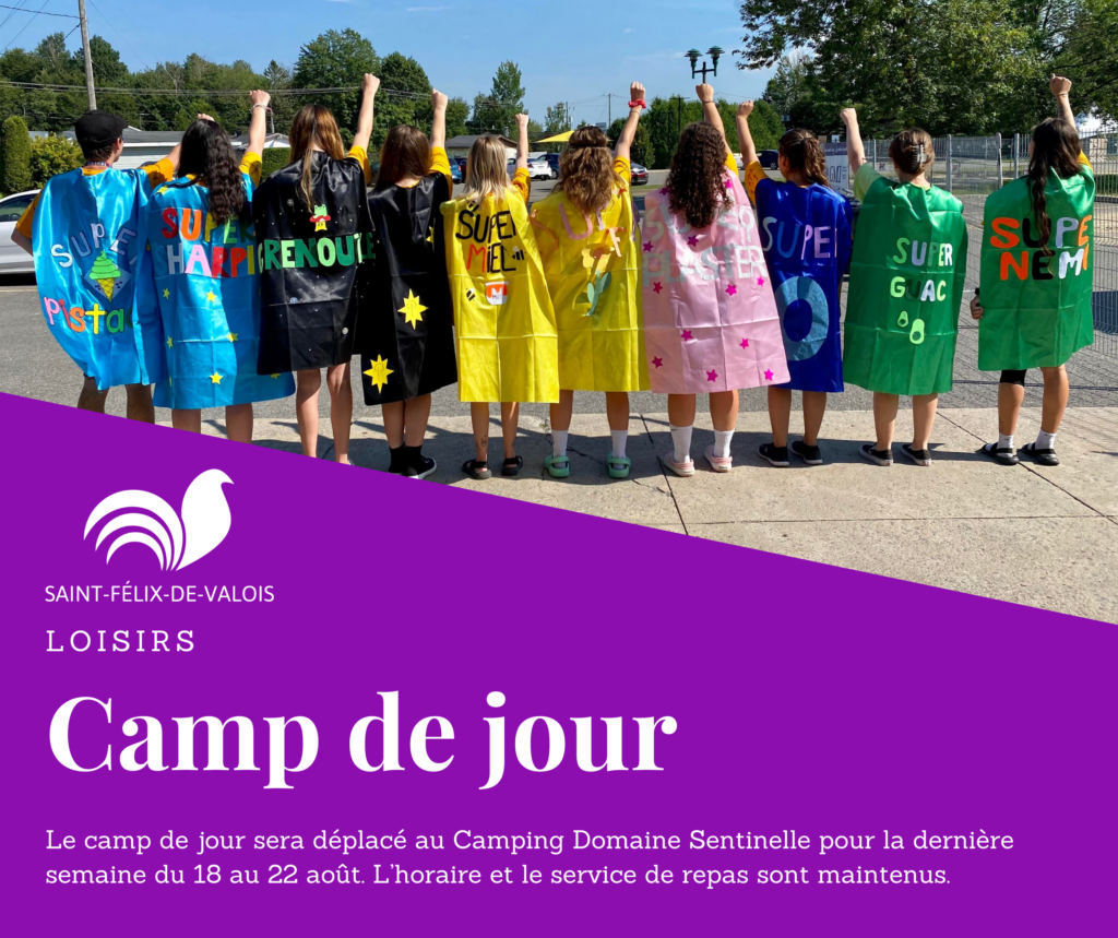 Camp de jour - déplacement