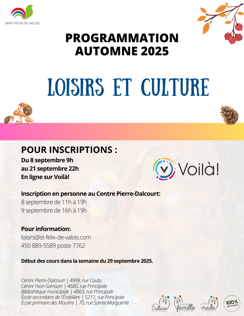 Programmation automne 2025-1