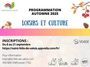 Programmation automne 2025-web