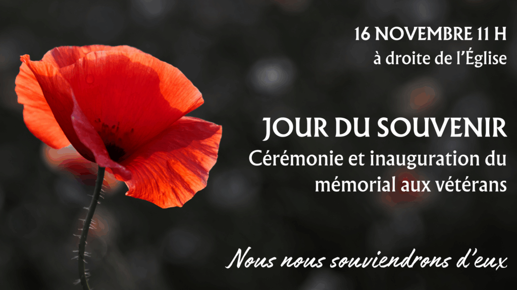 Événement - Jour du souvenir 2025