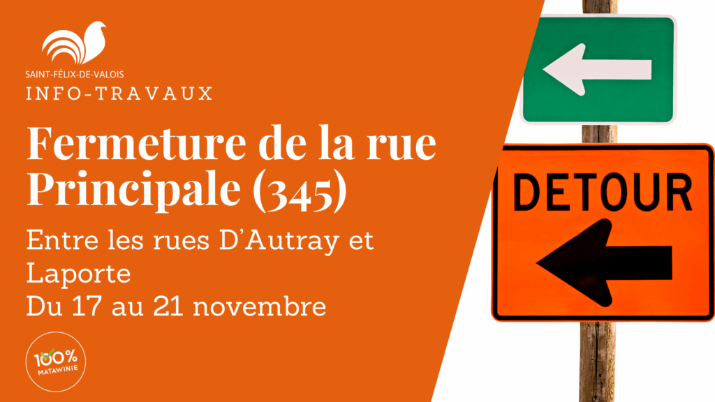 Travaux rue Principale